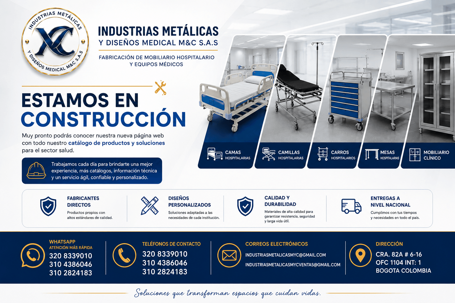 INDUSTRIAS METALICAS Y DISEÑOS MYC-MV