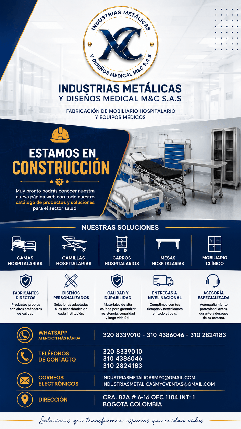 INDUSTRIAS METALICAS Y DISEÑOS MYC-PC