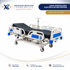 CAMA HOSPITALARIA ELECTRICA EN ABS PINTADA